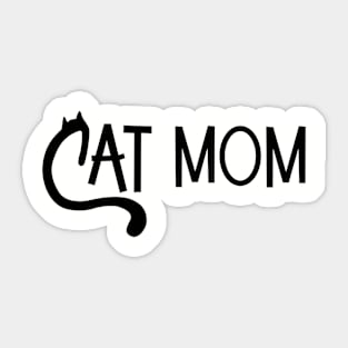 Cat mom Sticker